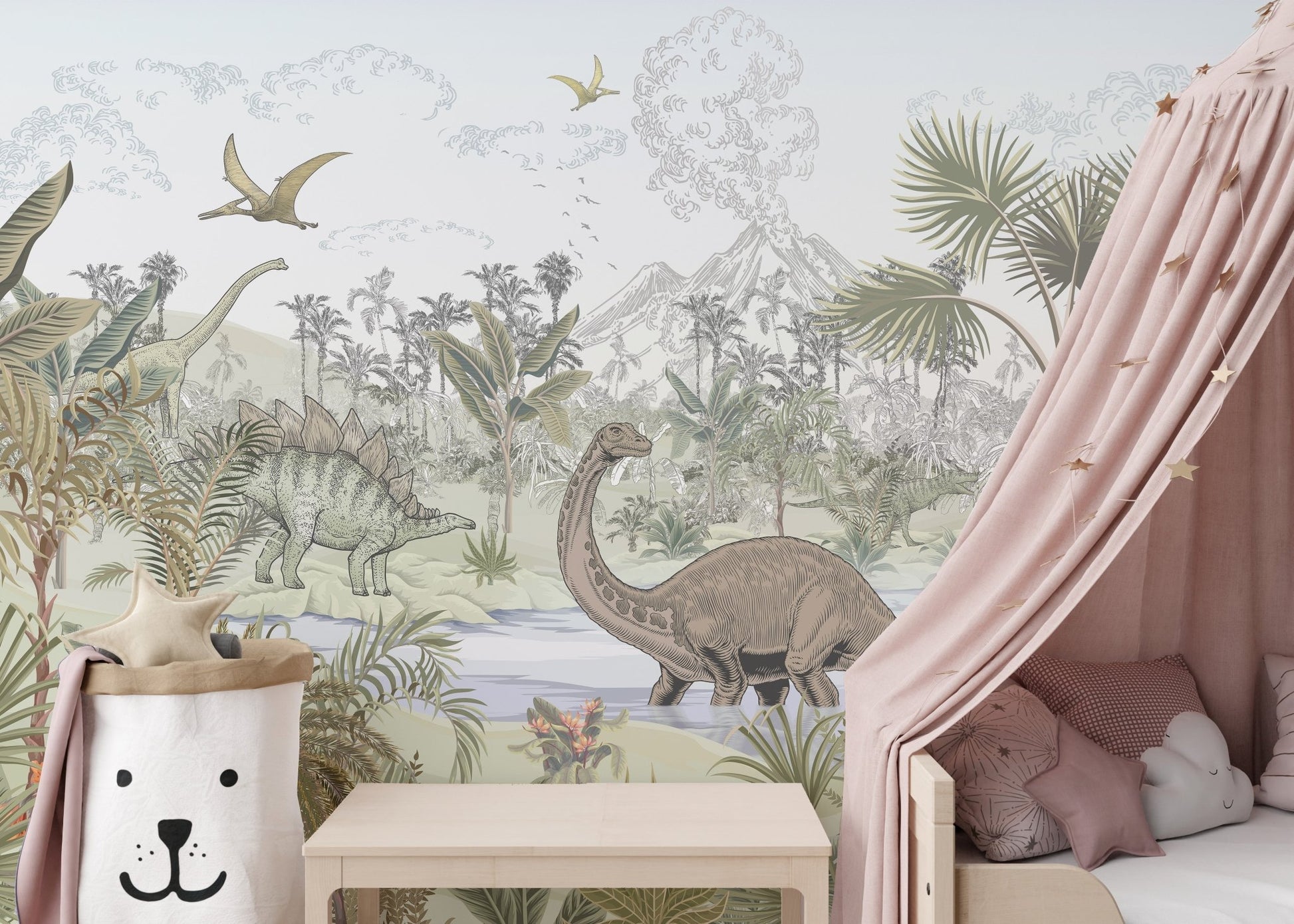 Dinosaur Valley Wallpaper Mural - Wallanza