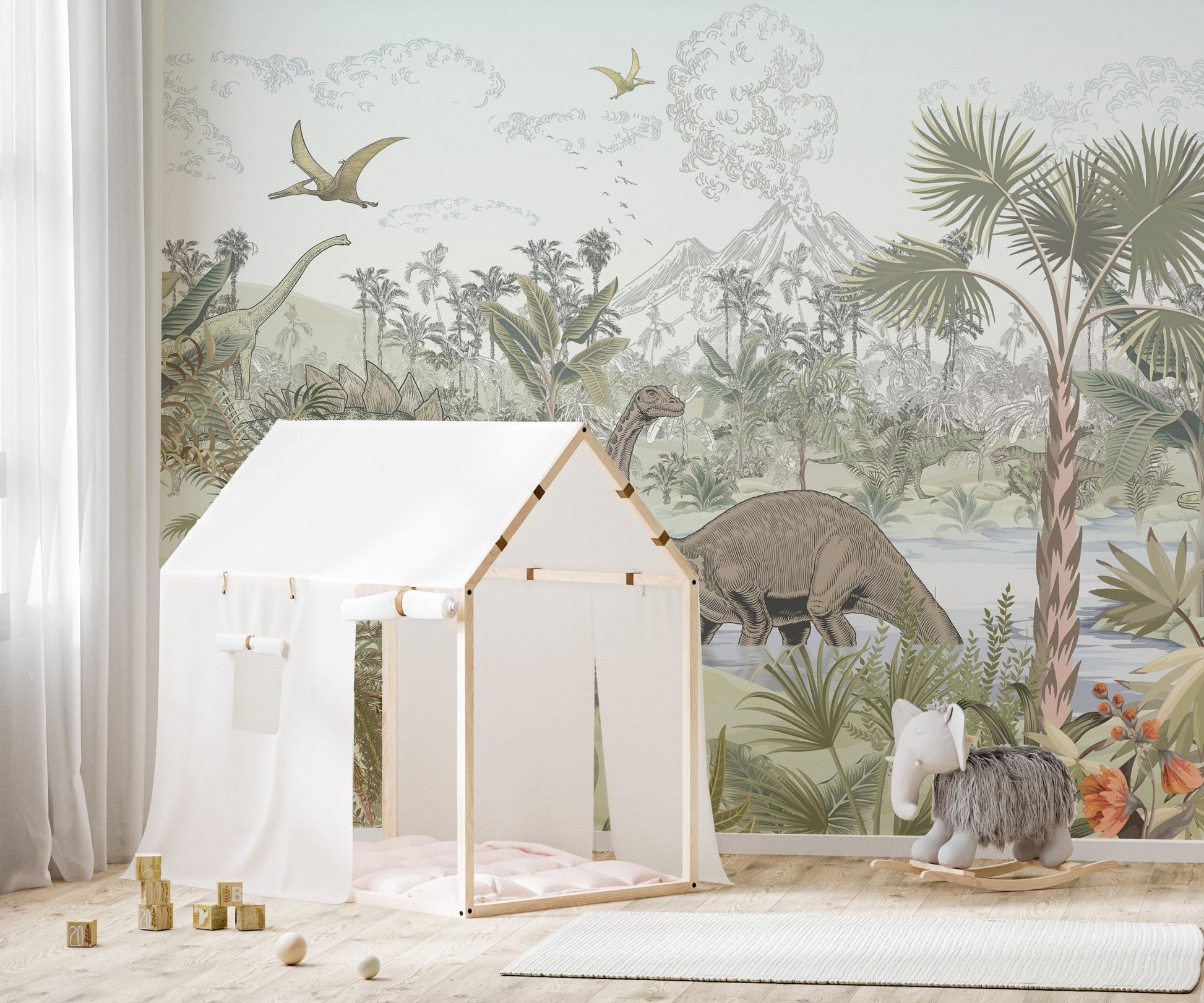 Dinosaur Valley Wallpaper Mural - Wallanza