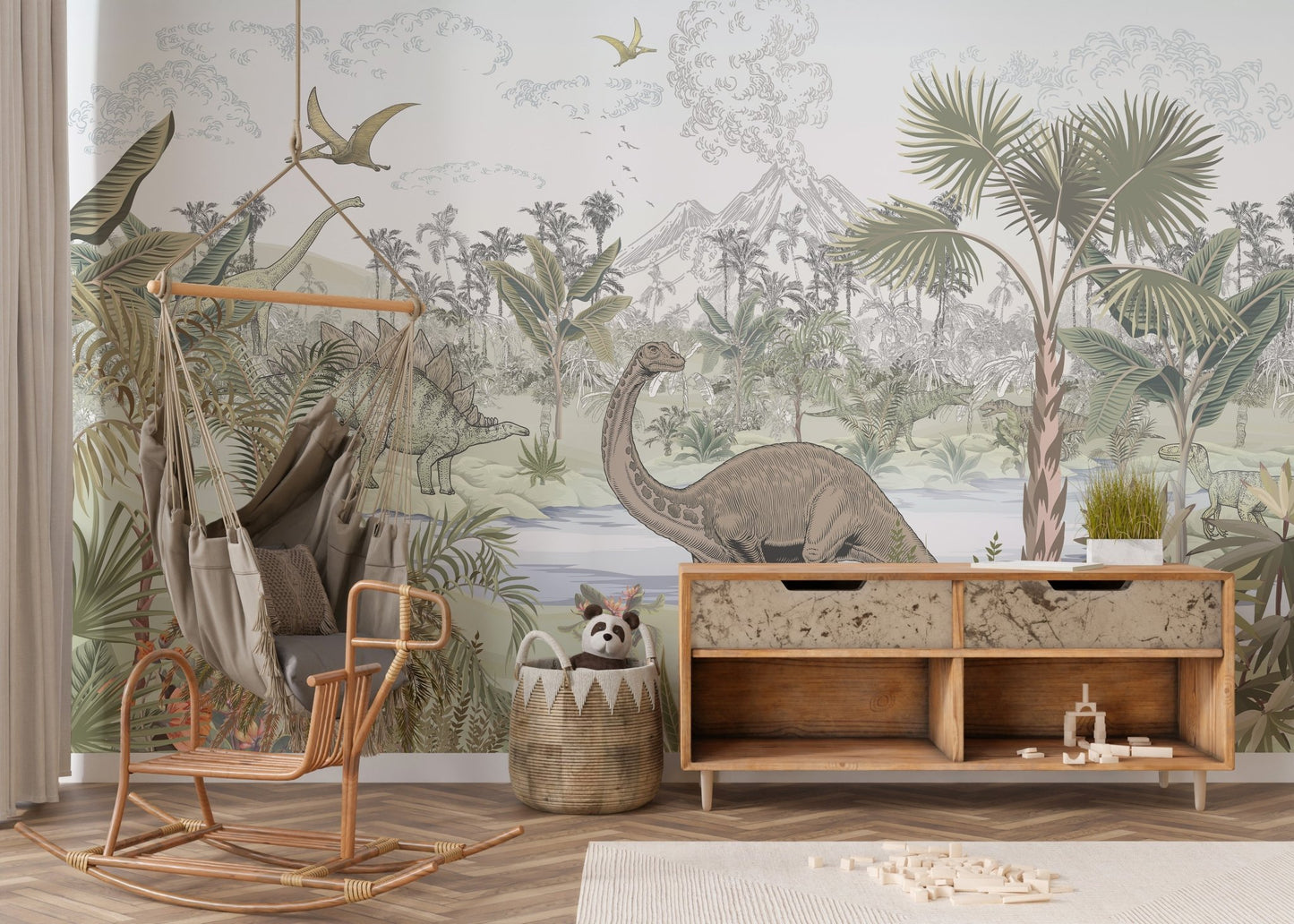 Dinosaur Valley Wallpaper Mural - Wallanza