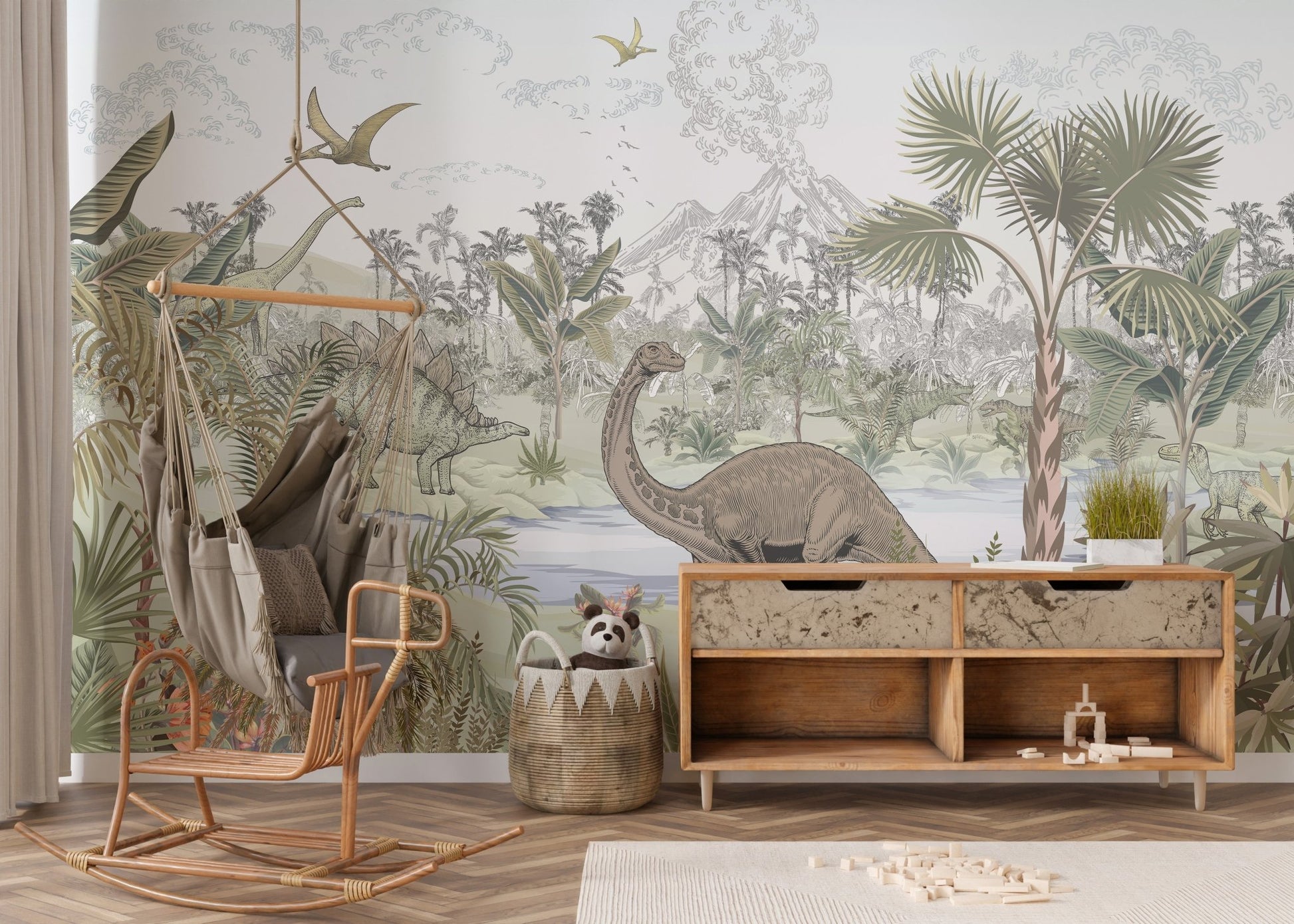 Dinosaur Valley Wallpaper Mural - Wallanza