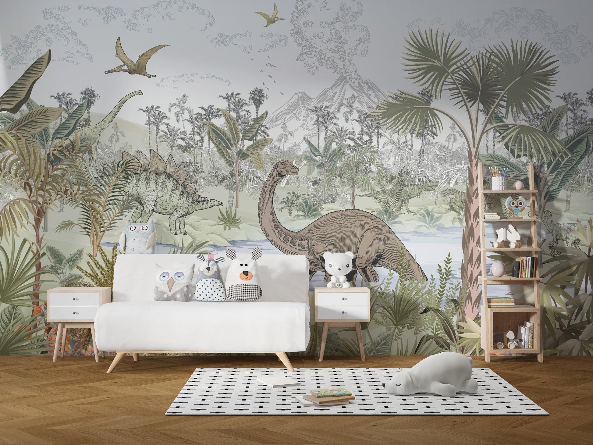 Dinosaur Valley Wallpaper Mural - Wallanza