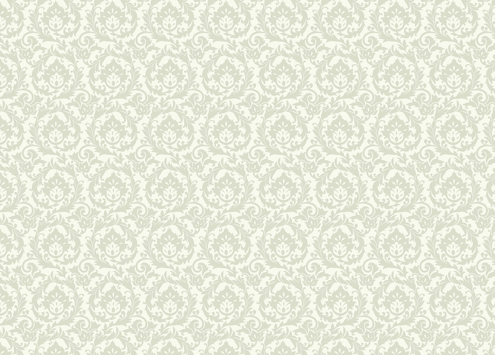 Stunning Autumn Leaves Vintage Damask Wallpaper
