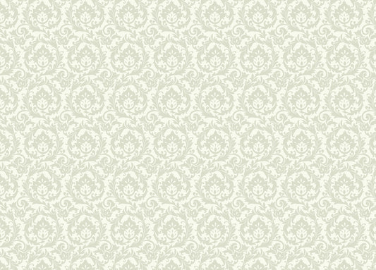 Stunning Autumn Leaves Vintage Damask Wallpaper