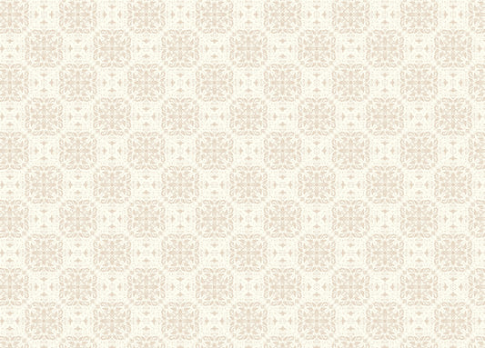 Beige Repeat Pattern Damask Peel and Stick Wallpaper