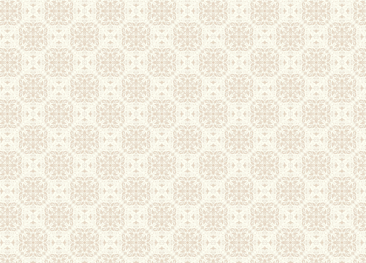 Beige Repeat Pattern Damask Peel and Stick Wallpaper