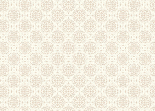 Beige Repeat Pattern Damask Peel and Stick Wallpaper