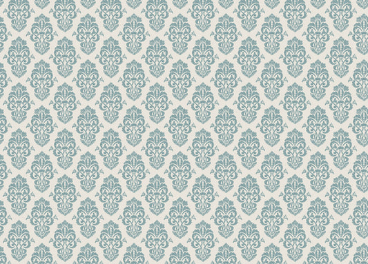 Ornamental Damask Delight Repeat Pattern Wallpaper