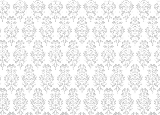 Vintage Light Grey Color Damask Style Wallpaper For Walls