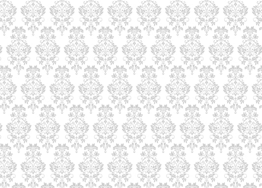 Vintage Light Grey Color Damask Style Wallpaper For Walls