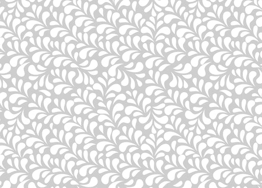 Vector Seamless White Drops Damask Wallpaper