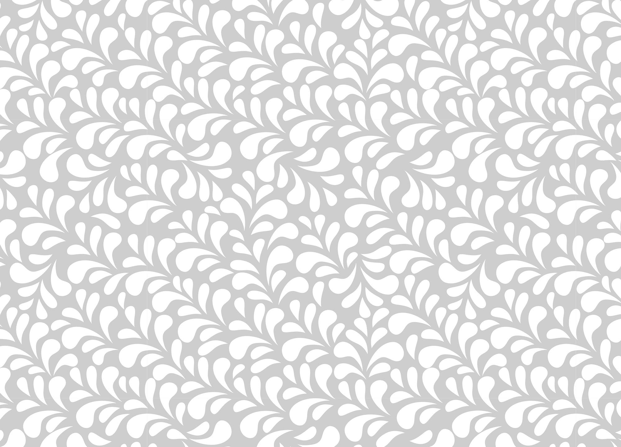 Vector Seamless White Drops Damask Wallpaper