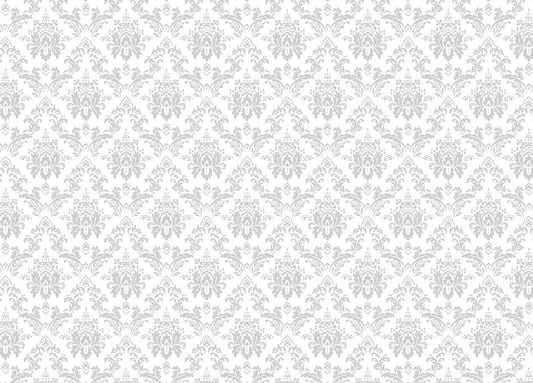 Floral Repeat Pattern Damask Wallpaper For Walls