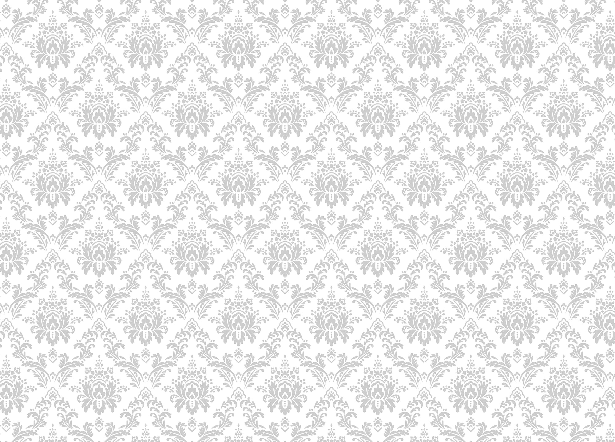 Floral Repeat Pattern Damask Wallpaper For Walls
