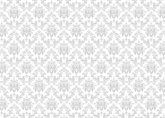 Floral Repeat Pattern Damask Wallpaper For Walls