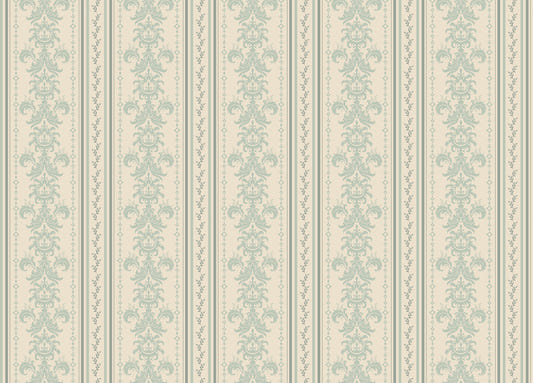 Spring Stripe Vintage Damask Pattern Wallpaper For Walls