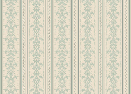 Spring Stripe Vintage Damask Pattern Wallpaper For Walls