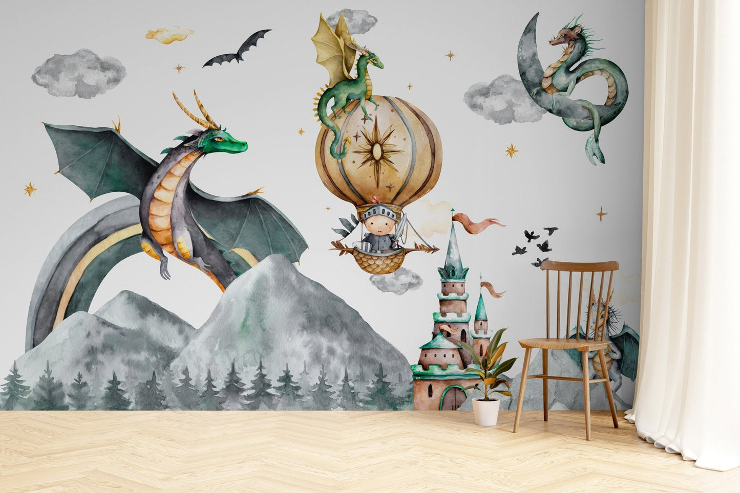 Dragon Kingdom Wall Mural - Wallanza