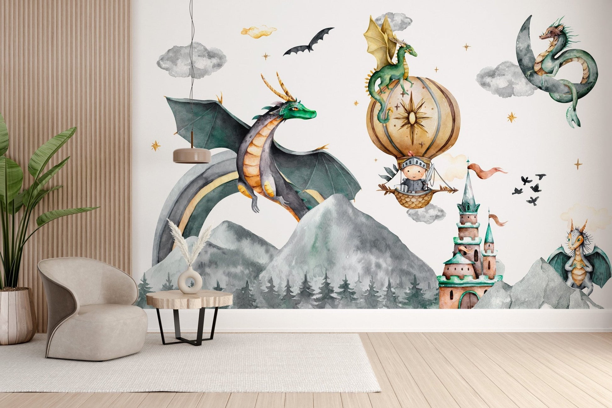 Dragon Kingdom Wall Mural - Wallanza