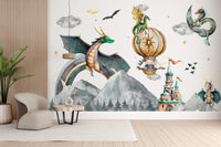 Dragon Kingdom Wall Mural - Wallanza