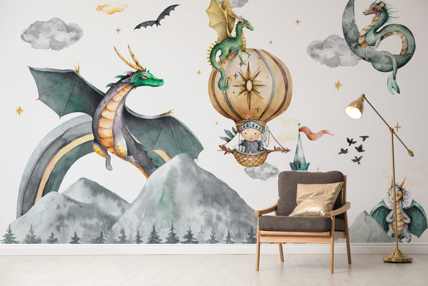 Dragon Kingdom Wall Mural - Wallanza