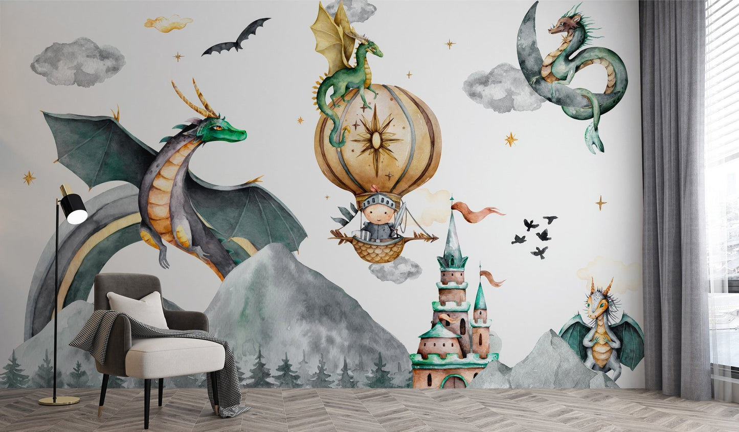 Dragon Kingdom Wall Mural - Wallanza
