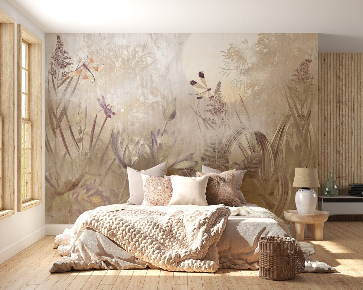Botanical Wallpaper for Walls - floral and plants Designs