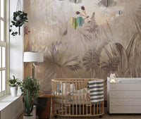 Dragonfly Pond Mural Wallpaper - Wallanza