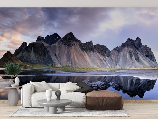 Icelandic dunes wallpaper mural for Living Spaces
