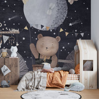 Sweet bear balloon adventure nursery décor
