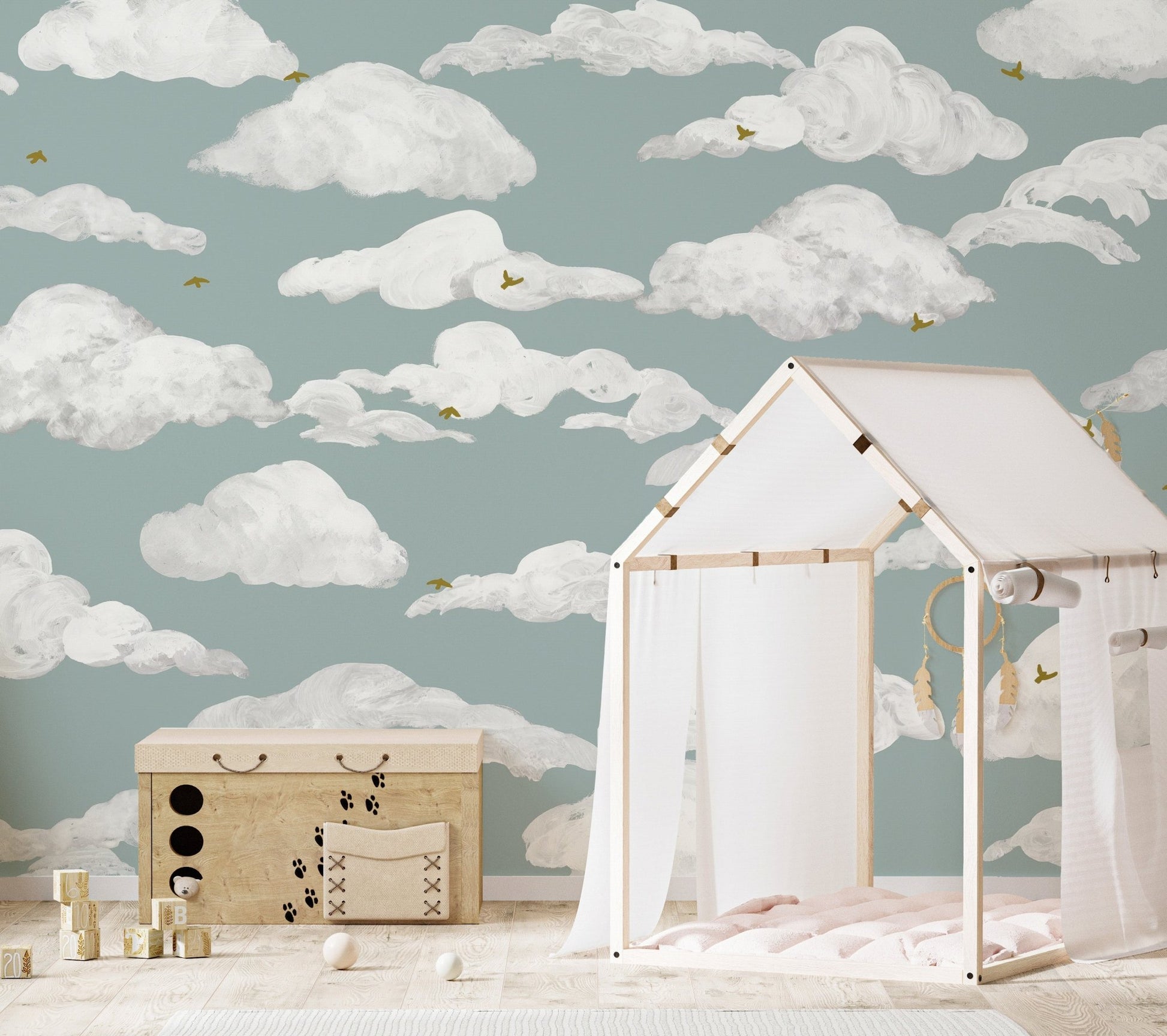 Dreamy Dancing Skies Wallpaper Mural - Wallanza