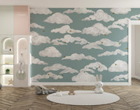 Dreamy Dancing Skies Wallpaper Mural - Wallanza
