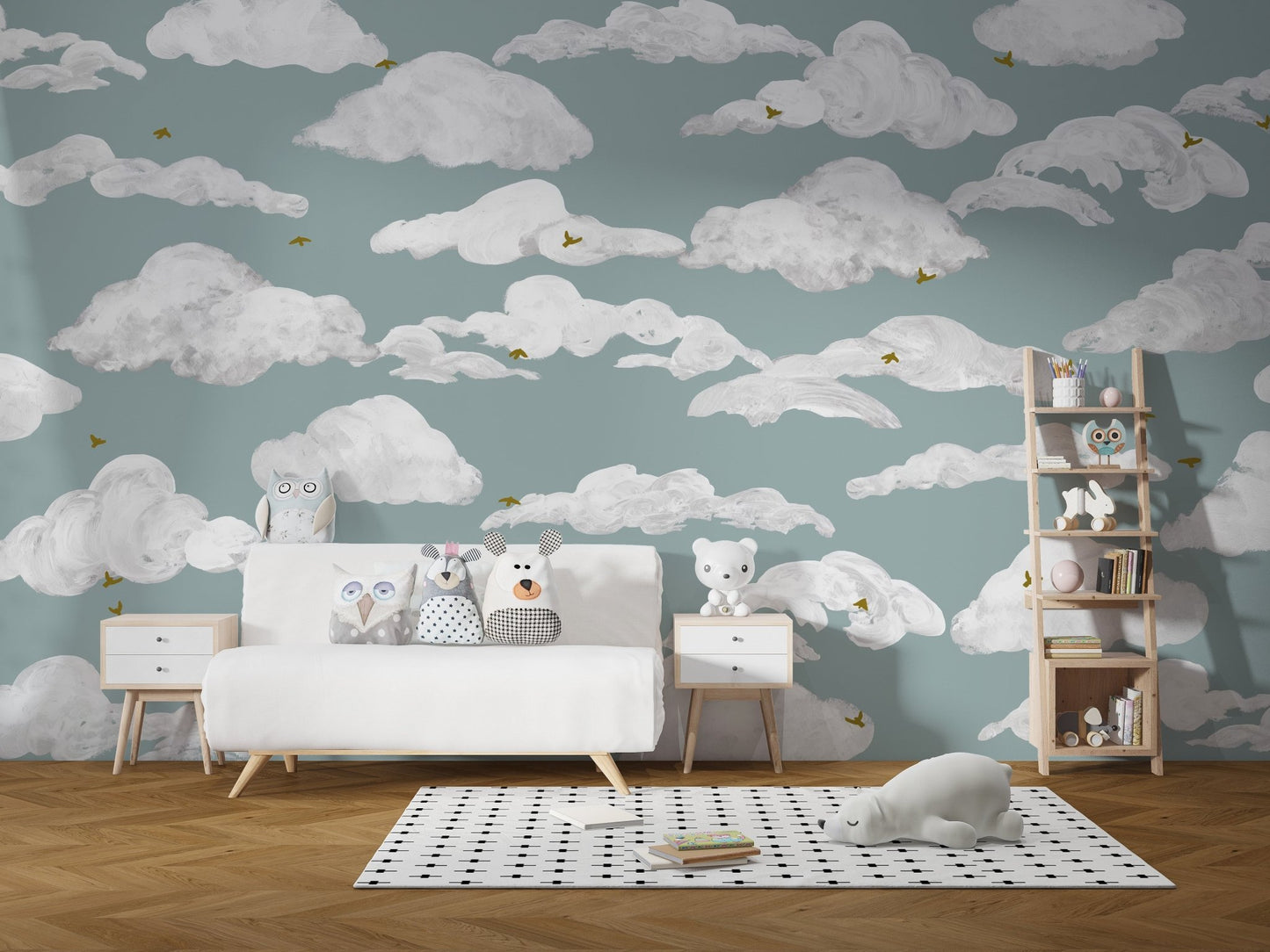 Dreamy Dancing Skies Wallpaper Mural - Wallanza