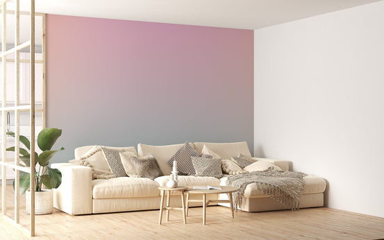 Contemporary dreamy pastel gradient mural wallpaper design.