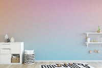 Subtle pastel ombre wall mural with balanced warm and cool tones.