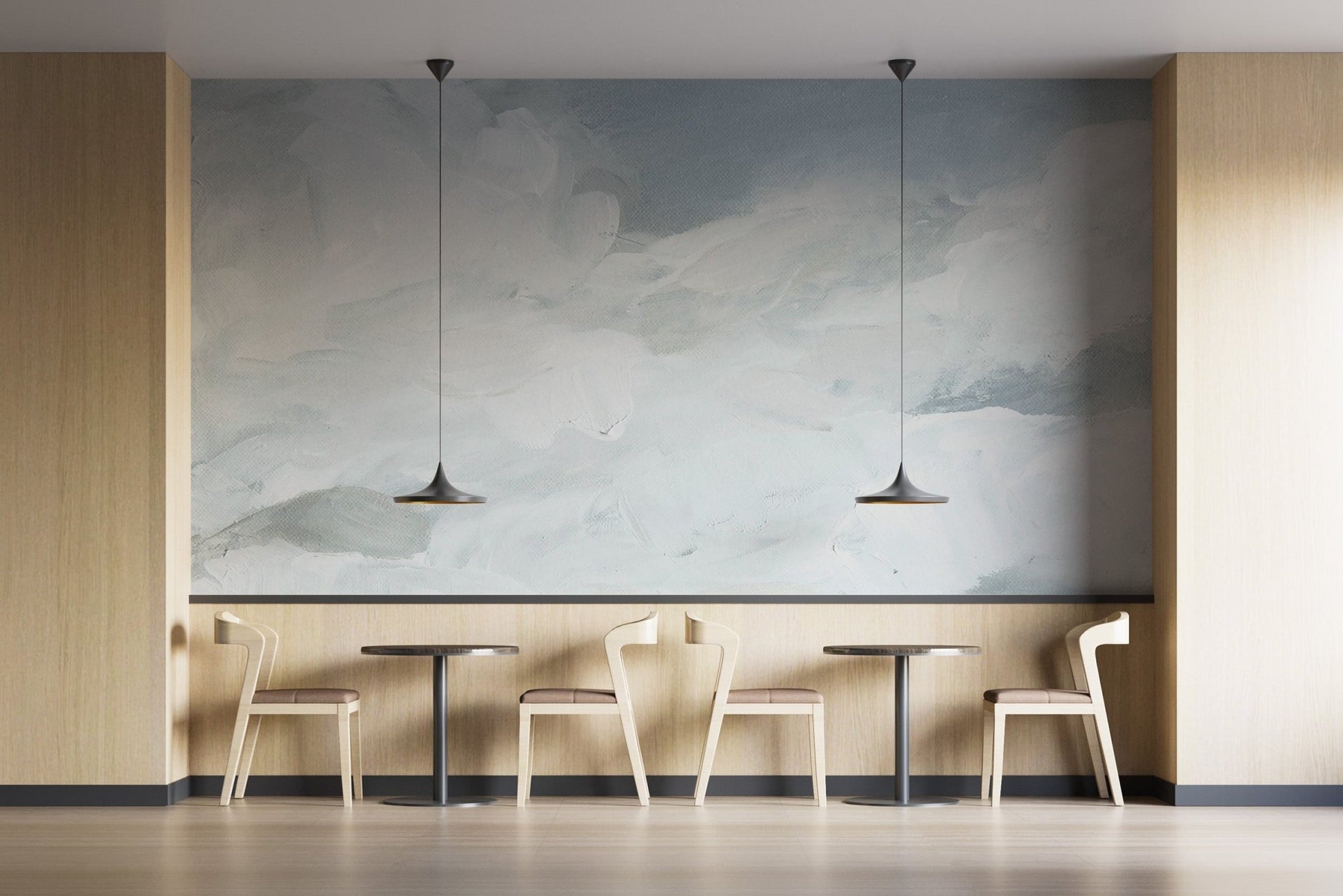 Dreamy Watercolor Sky Wall Mural - Wallanza