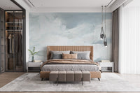Dreamy Watercolor Sky Wall Mural - Wallanza