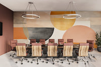 Earth - Tone Abstract Geometric Wallpaper - Wallanza