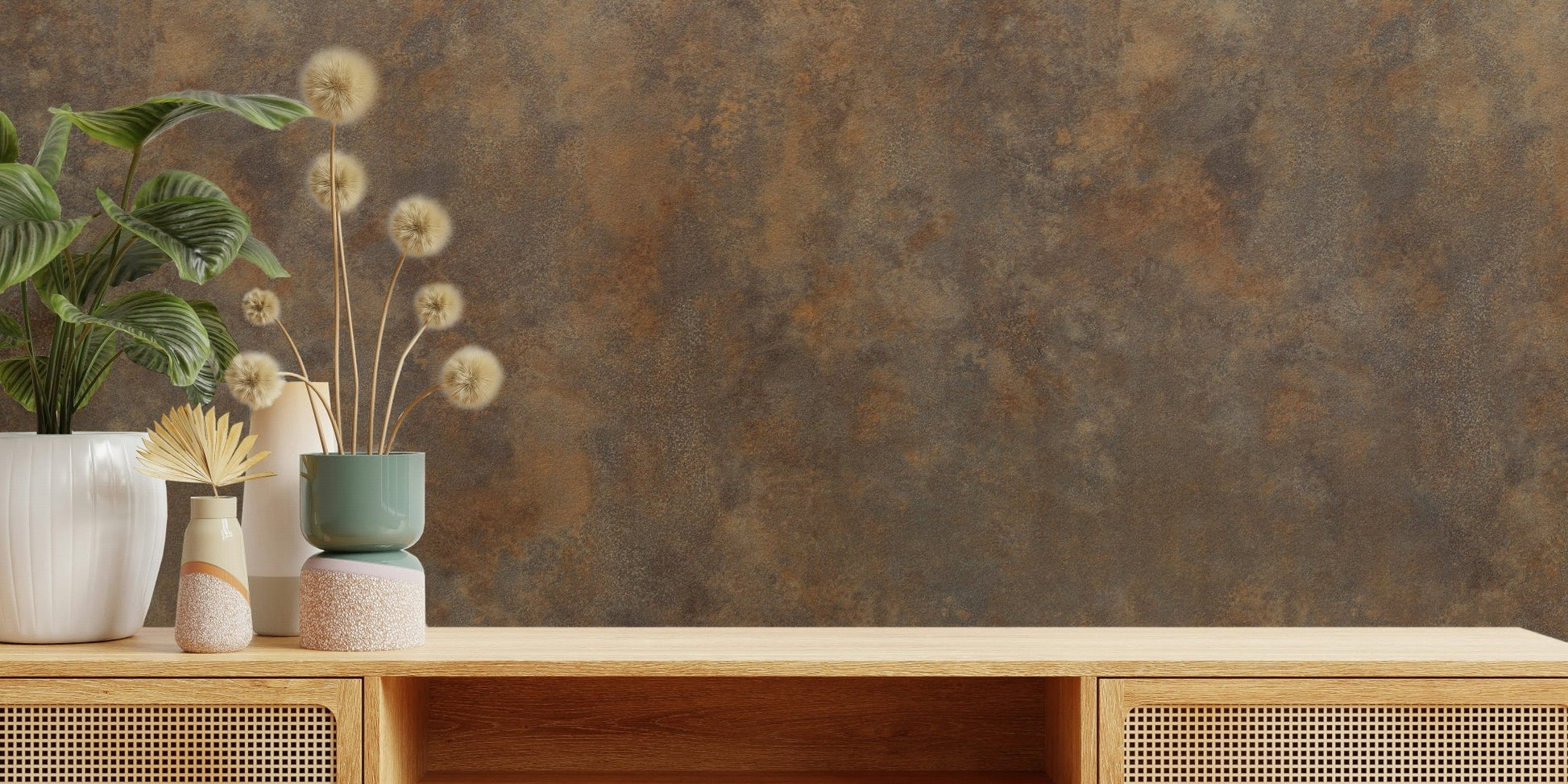 Earthen Patina Wall Mural - Wallanza