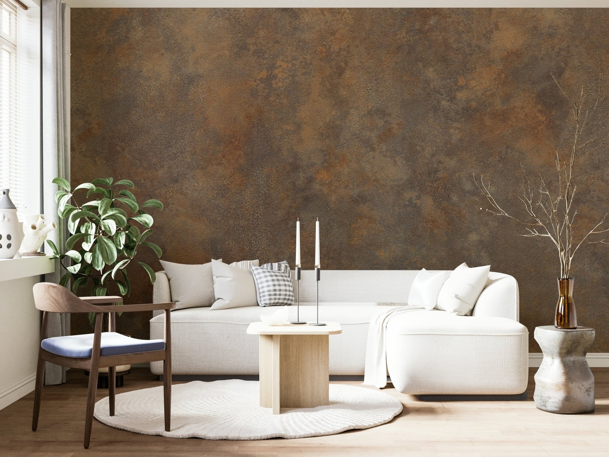 Earthen Patina Wall Mural - Wallanza