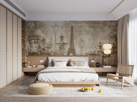Parisian Eiffel Tower montage wall mural
