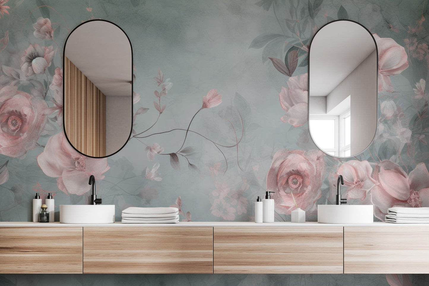 Elegant Flora Wallpaper Mural - Wallanza