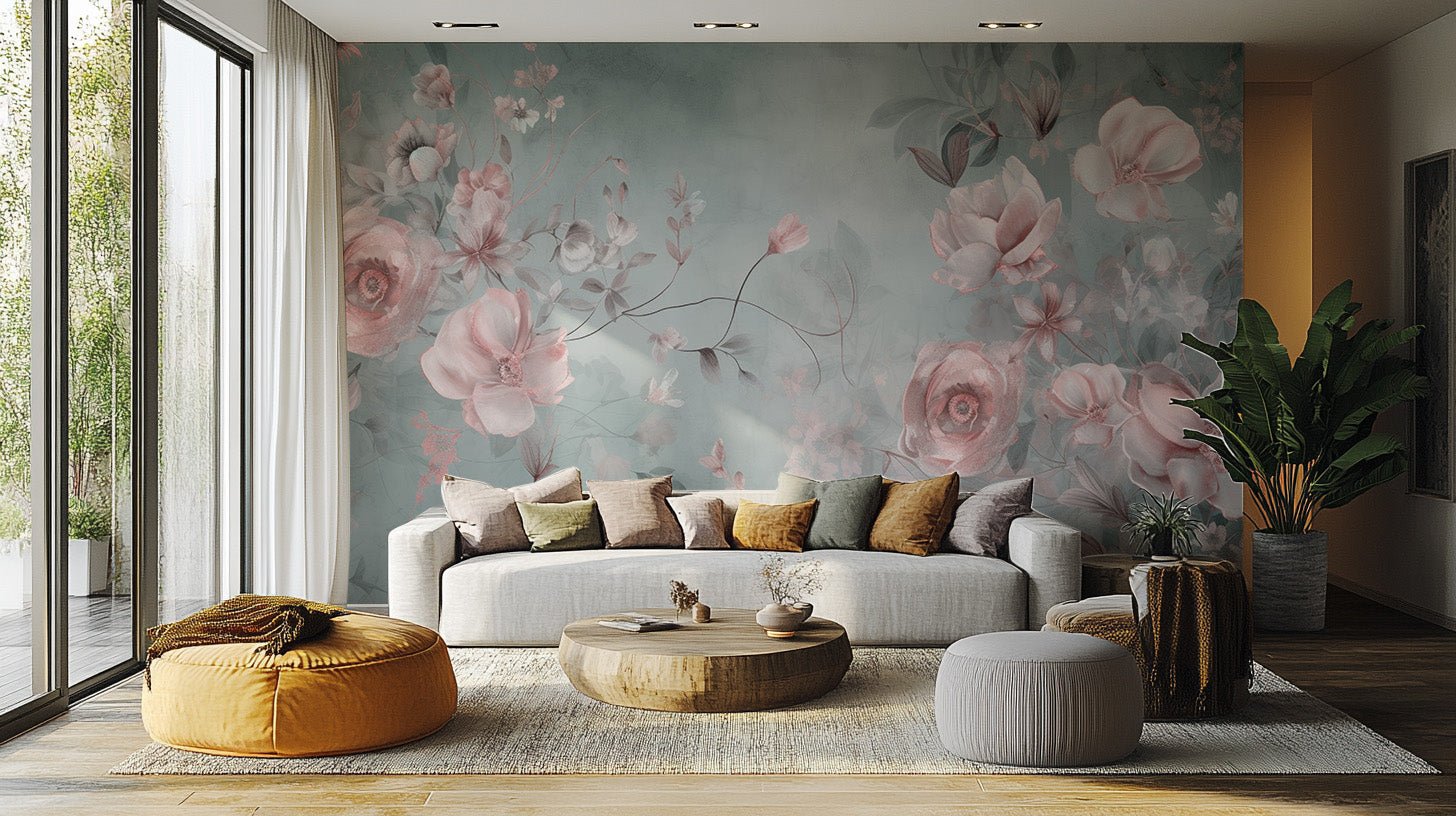 Elegant Flora Wallpaper Mural - Wallanza