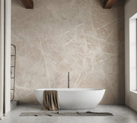 Modern marble texture wallpaper in warm ivory color.