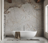 Minimal veined marble wall mural with soft contrast.