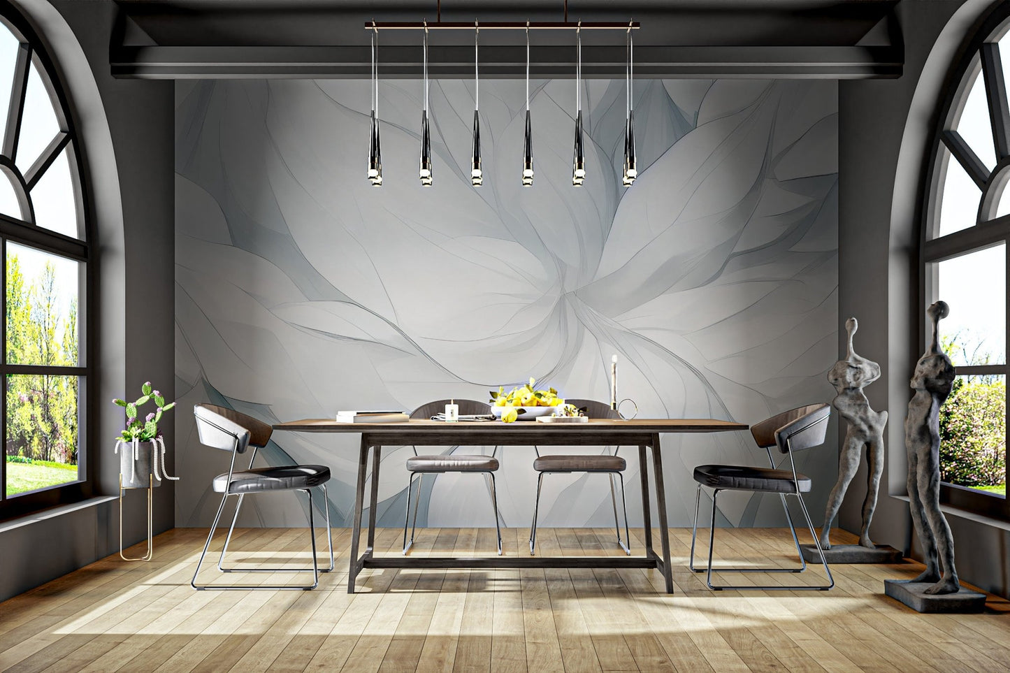 Elegant White Petal Wallpaper - Wallanza