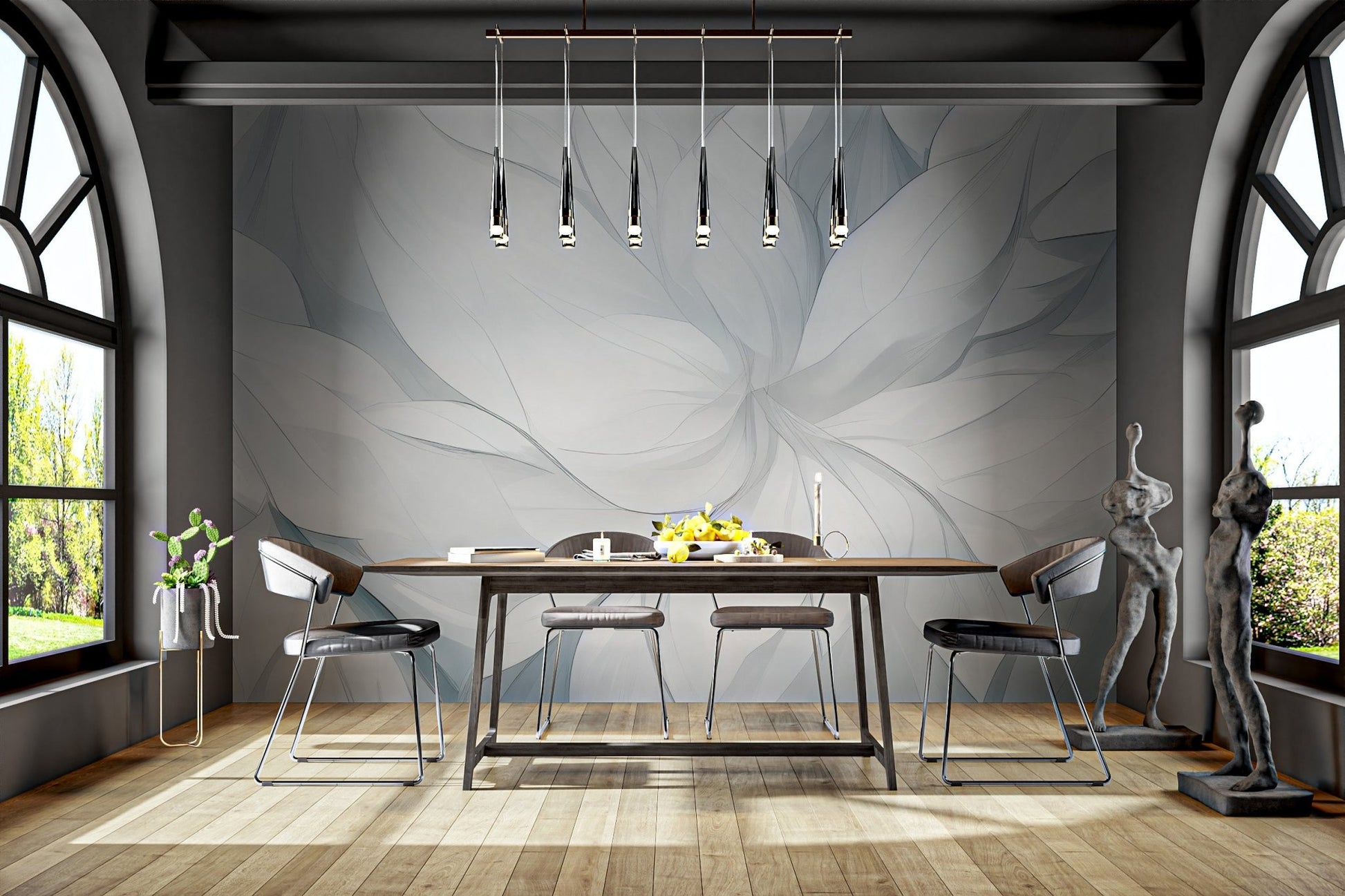 Elegant White Petal Wallpaper - Wallanza