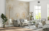 Ephemeral Gold Wall Mural - Wallanza