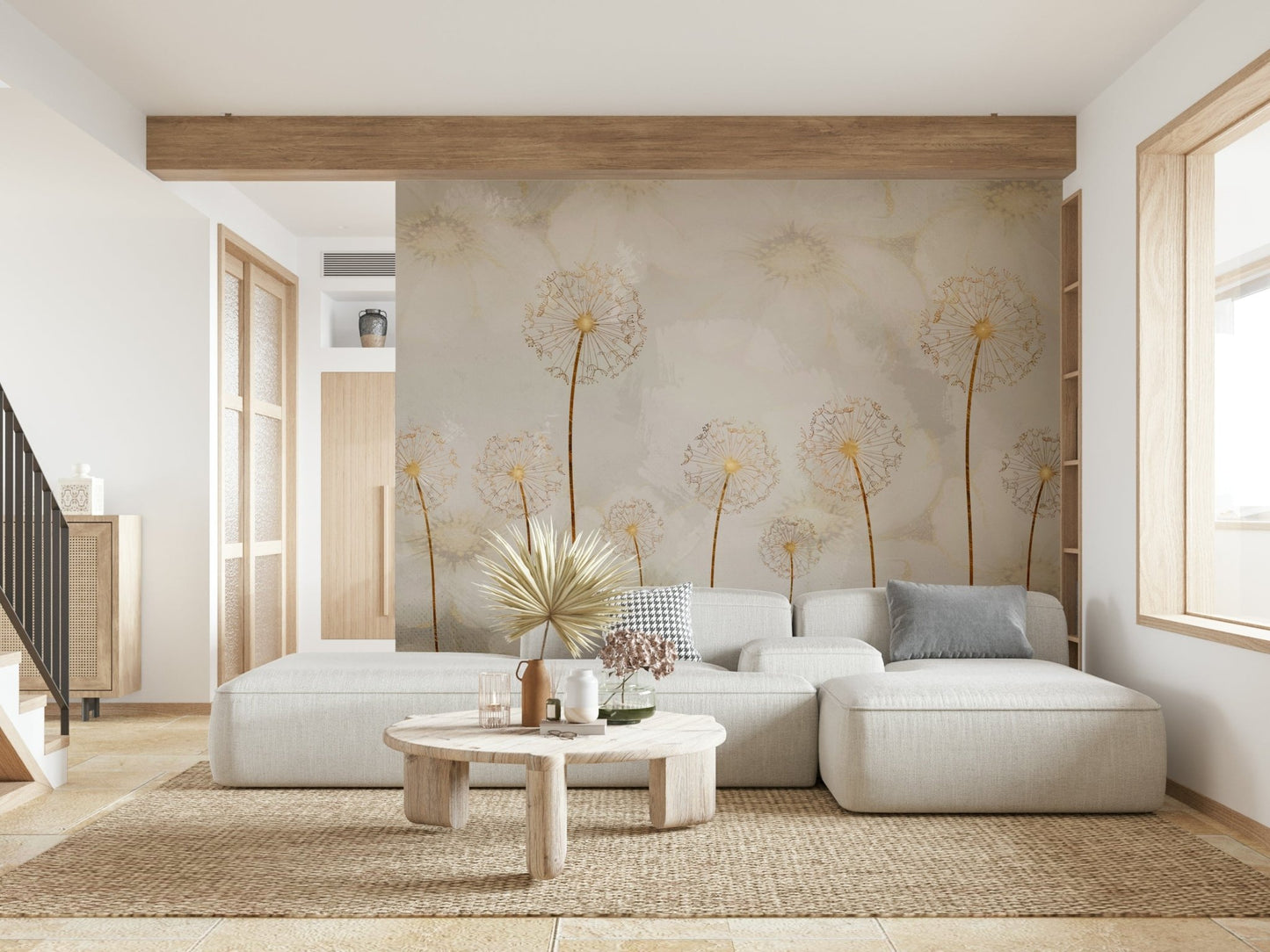 Ephemeral Gold Wall Mural - Wallanza