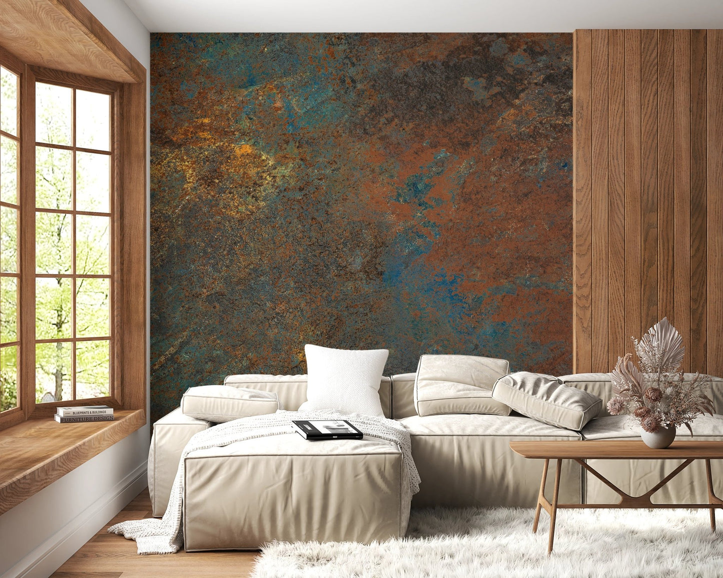 Grunge style metallic texture for home decor