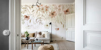 Ethereal Bloom Cascade Wall Mural - Wallanza